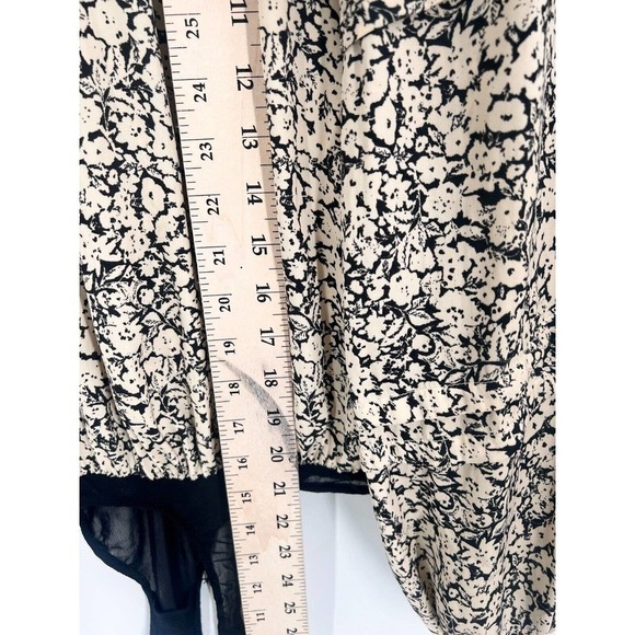 Free People All Tucks Printed Bodysuit Balloon Sleeve Floral Print Women's XS - Picture 8 of 12
